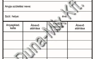 Személyzeti anyagkiadó lap 1